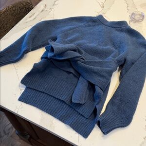 3.1 Phillip Lim Textured Blue Sweater
